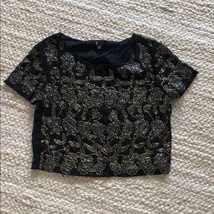 Black sequin top, perfect condition